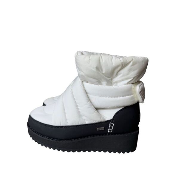 UGG Montara White Wool Lined Puffer Snow Boots Size 9 - Picture 6 of 12